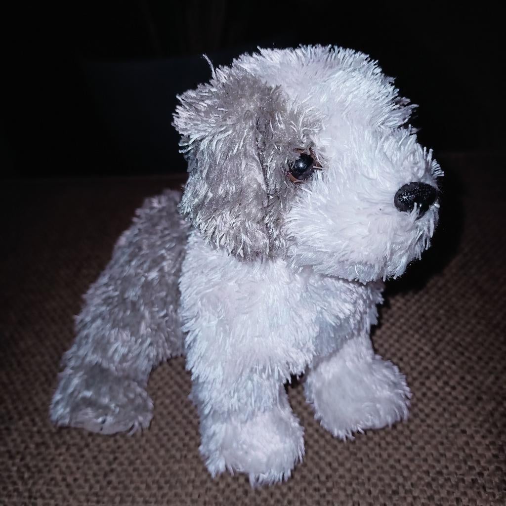Ty beanie baby Herder the sheepdog., Gebruikt, Grijs, Wasbaar, Klein (minder dan 20 cm)