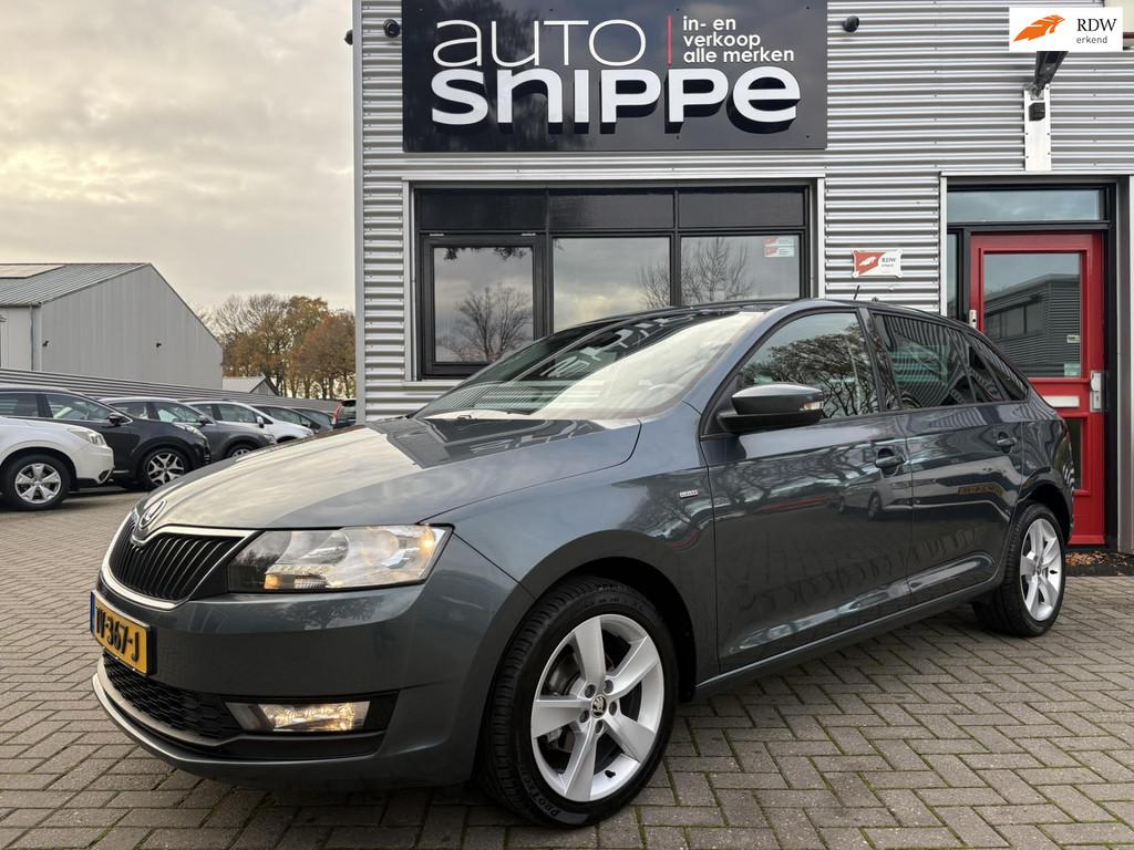 Skoda Rapid Spaceback 1.0 TSI Greentech Clever -CLIMA-CRUISE, Auto's, Stof, Gebruikt, 49 €/maand, Origineel Nederlands