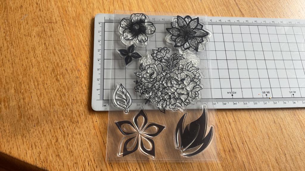 Stempel set bloemen, niet gebruikt set 3, Ophalen of Verzenden, Zo goed als nieuw, Overige thema's