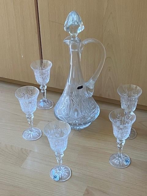 kristal karaf en glazen, Antiek en Kunst, Antiek | Glas en Kristal, Ophalen