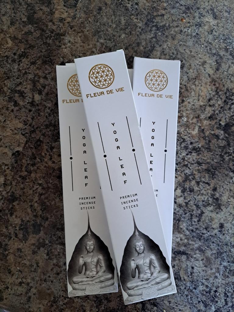 Fleur de Vie Yoga Leaf Premium Wierookstokjes, Ophalen of Verzenden, Nieuw
