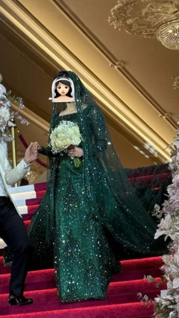 Trouwjurken, Kleding | Dames, Trouwkleding en Trouwaccessoires, Ophalen of Verzenden, Zo goed als nieuw, Groen, Trouwjurk