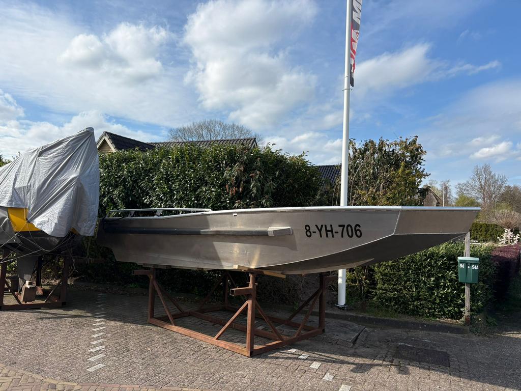 Aluminium boot platbodem speedboot, Watersport en Boten, Vis- en Consoleboten, 70 pk of meer, Aluminium, Ophalen of Verzenden