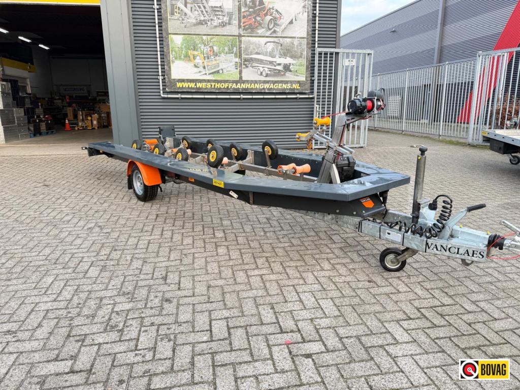 VANCLAES CUSTOM TRAILER 1500KG ELEKTR.LIER TOP!, Watersport en Boten, Boottrailers, Gebruikt