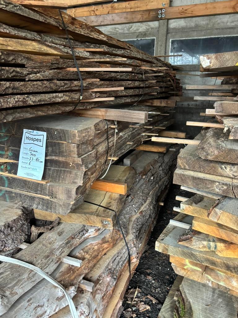 Eiken Schaaldelen ovengedroogd, Eiken, Ophalen of Verzenden, Zo goed als nieuw, Plank