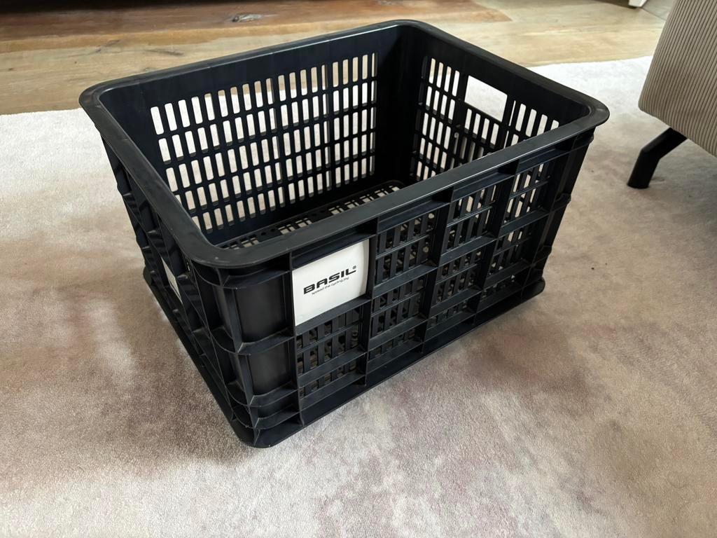 Basil krat maat M (MIK bevestiging), Fietsen en Brommers, Fietsaccessoires | Fietsmanden, Ophalen, Zo goed als nieuw