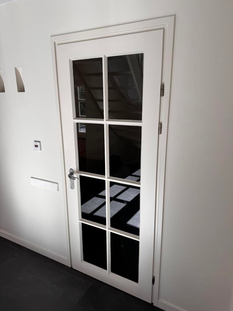 Opdekdeur (Skantrae?), Ophalen, 80 tot 100 cm, Binnendeur, Zo goed als nieuw