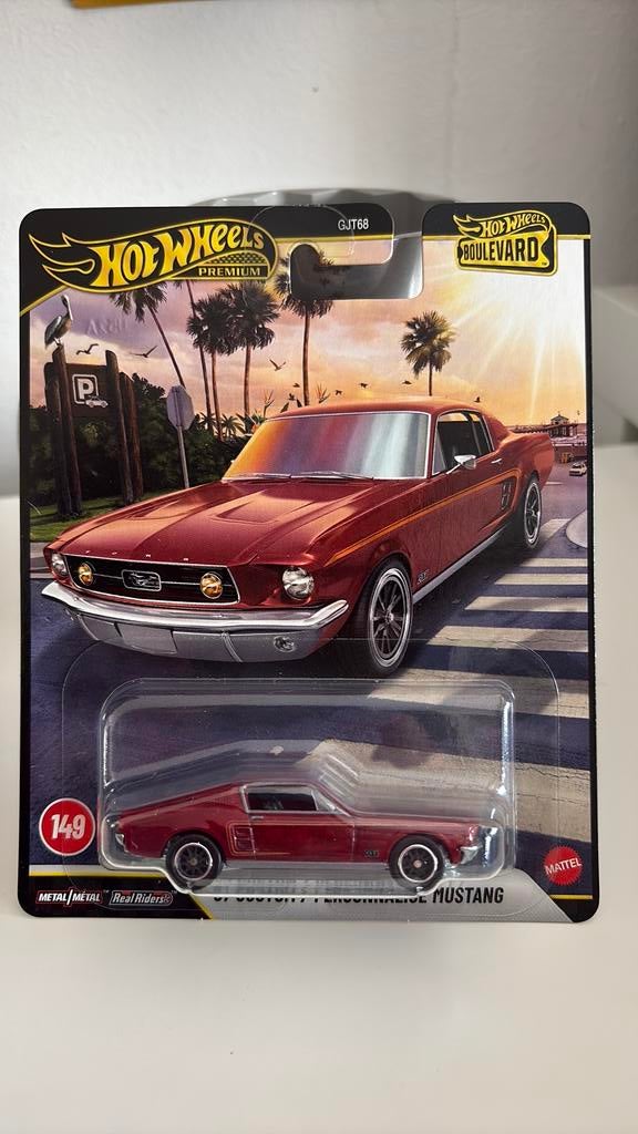 Hot Wheels ‘67 Custom Mustang 1/64, Ophalen of Verzenden, Nieuw, Auto