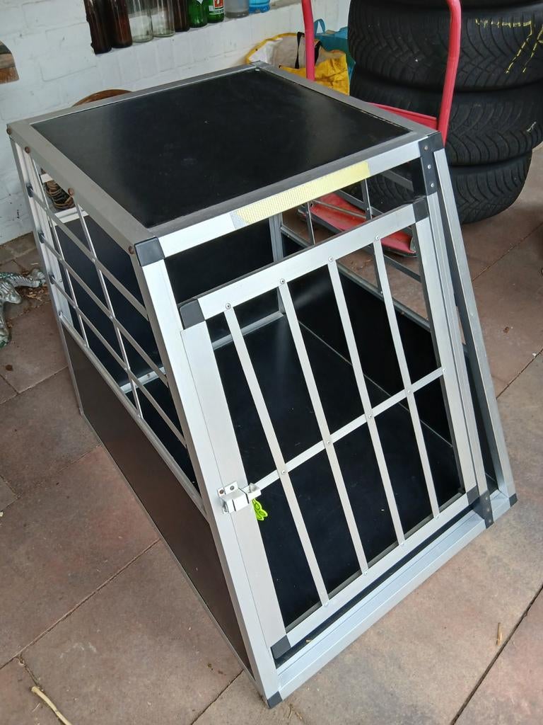 Alluminium Transportbox/Hondenbench voor in de Auto, Dieren en Toebehoren, Hondenbenches, Ophalen, Gebruikt