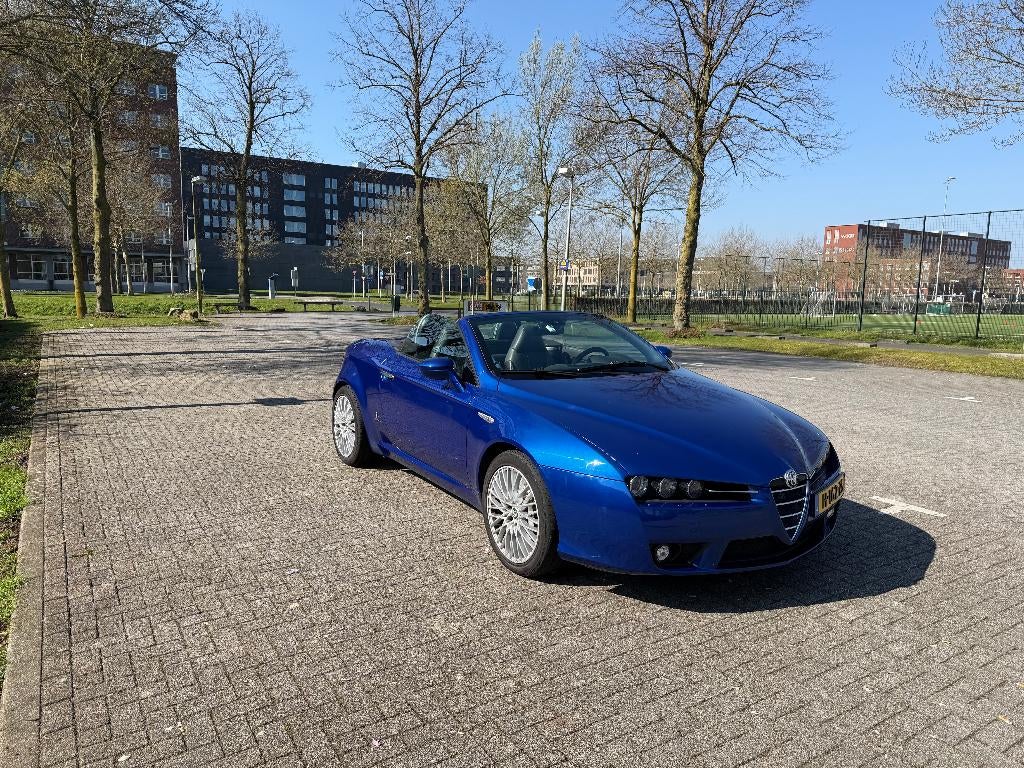 Alfa Romeo Spider 3.2 JTS Q4 2007 Blauw, Auto's, Alfa Romeo, 3195 cc, Zwart, Cabriolet, Blauw