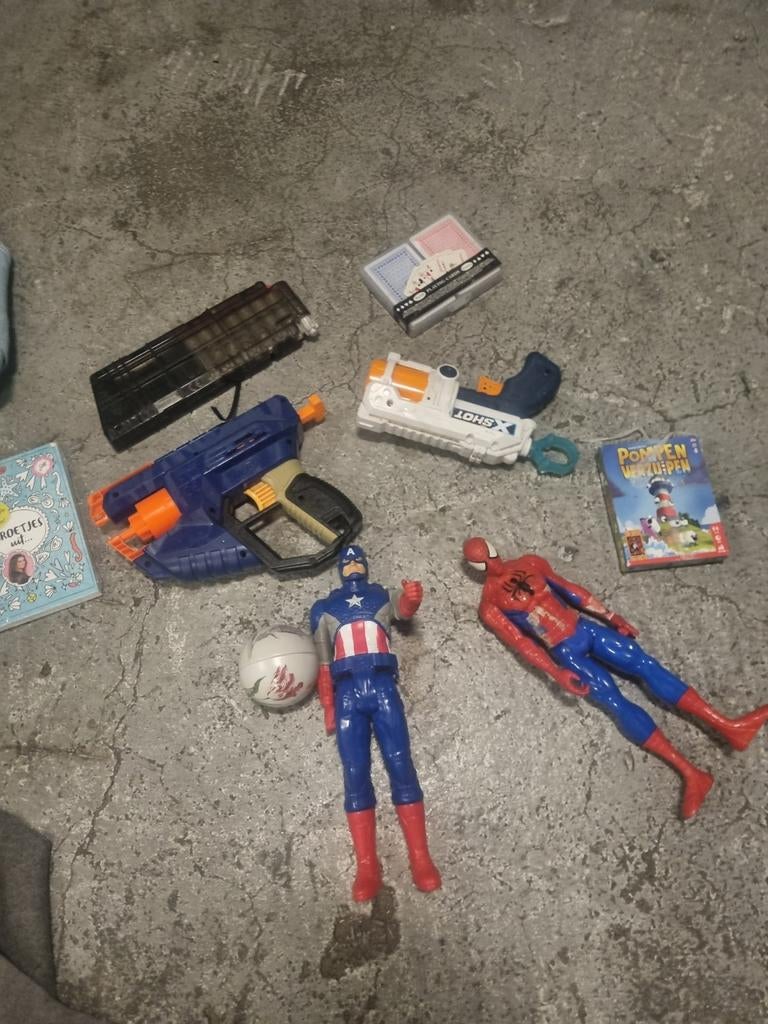 Marvel Spider-Man actiefiguur nerf en kaartspellen, Ophalen of Verzenden