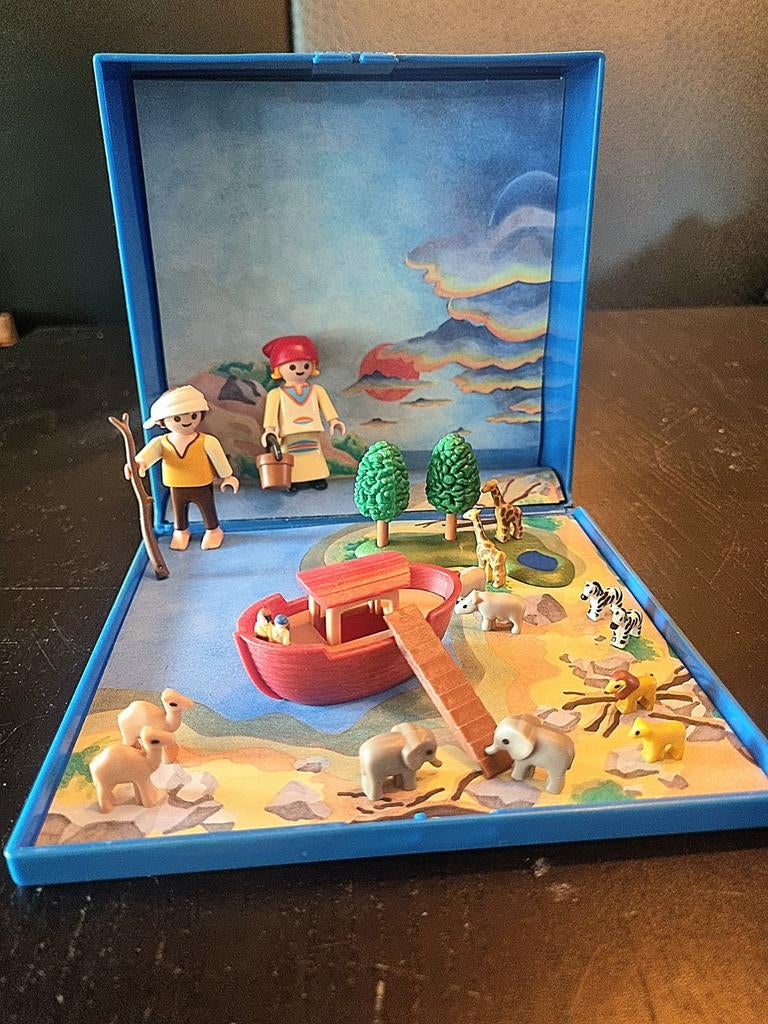 Vintage Playmobil Noach's Ark Koffertje - Magnetisch, Kinderen en Baby's, Speelgoed | Playmobil, Ophalen, Gebruikt, Complete set