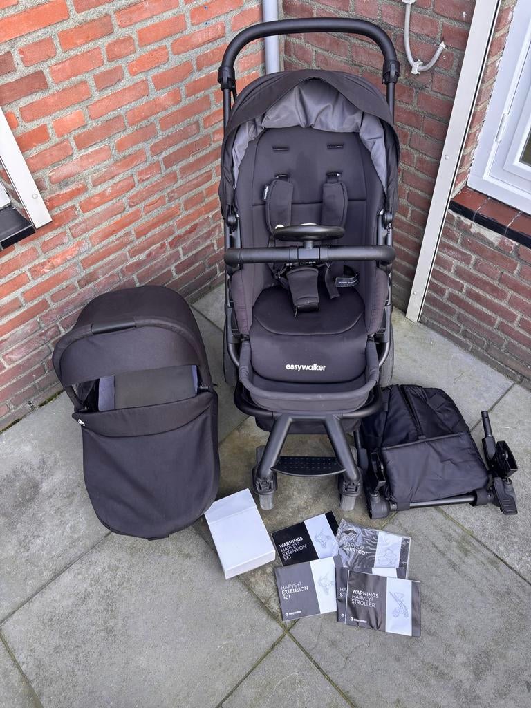 Easywalker Harvey 3 kinderwagen met reiswieg, Gebruikt, Combiwagen, Met reiswieg, Ophalen