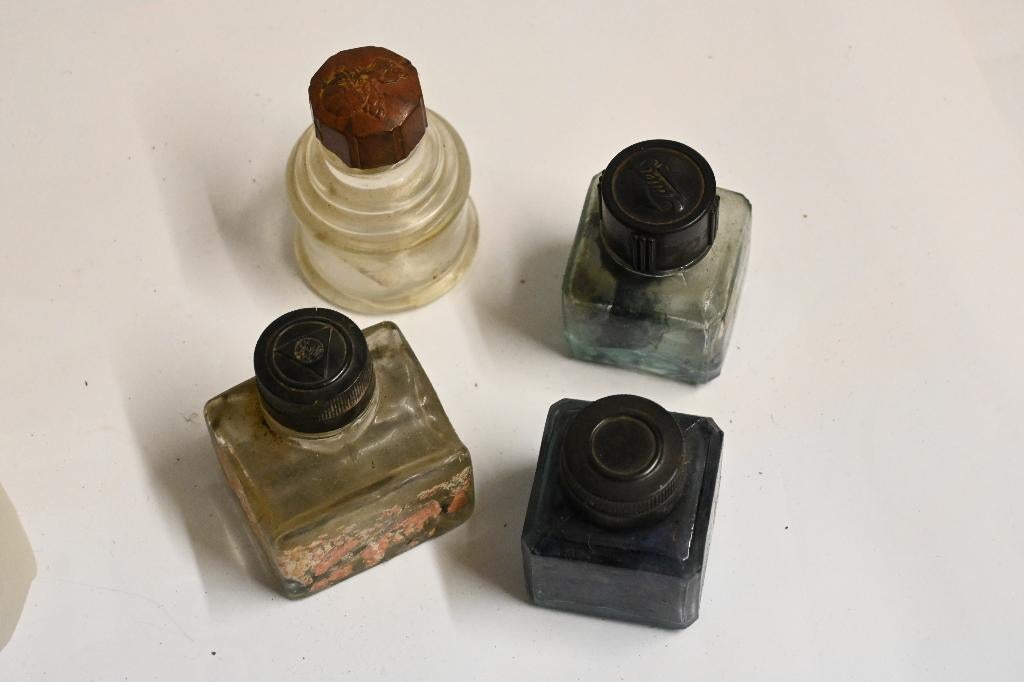 wo2 inktpot set luftwaffe wehrmacht vulpen inkt duitsland, Ophalen of Verzenden, Luchtmacht, Duitsland, Overige typen