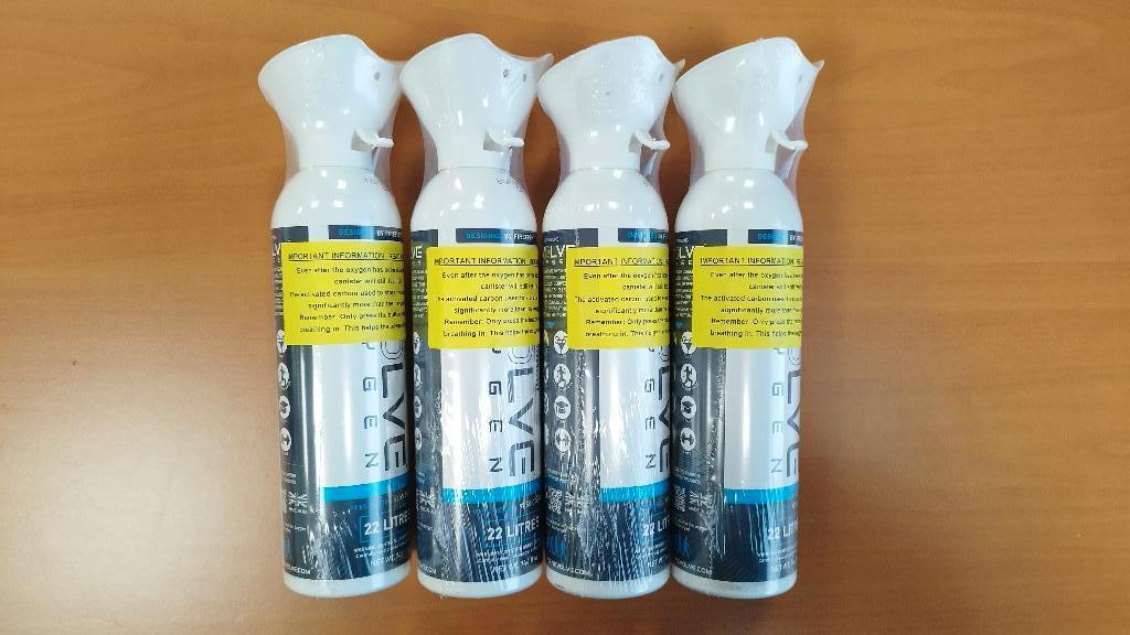 4 zuurstof flesjes van Evolve Oxygen 22 liter, Ophalen of Verzenden, Nieuw