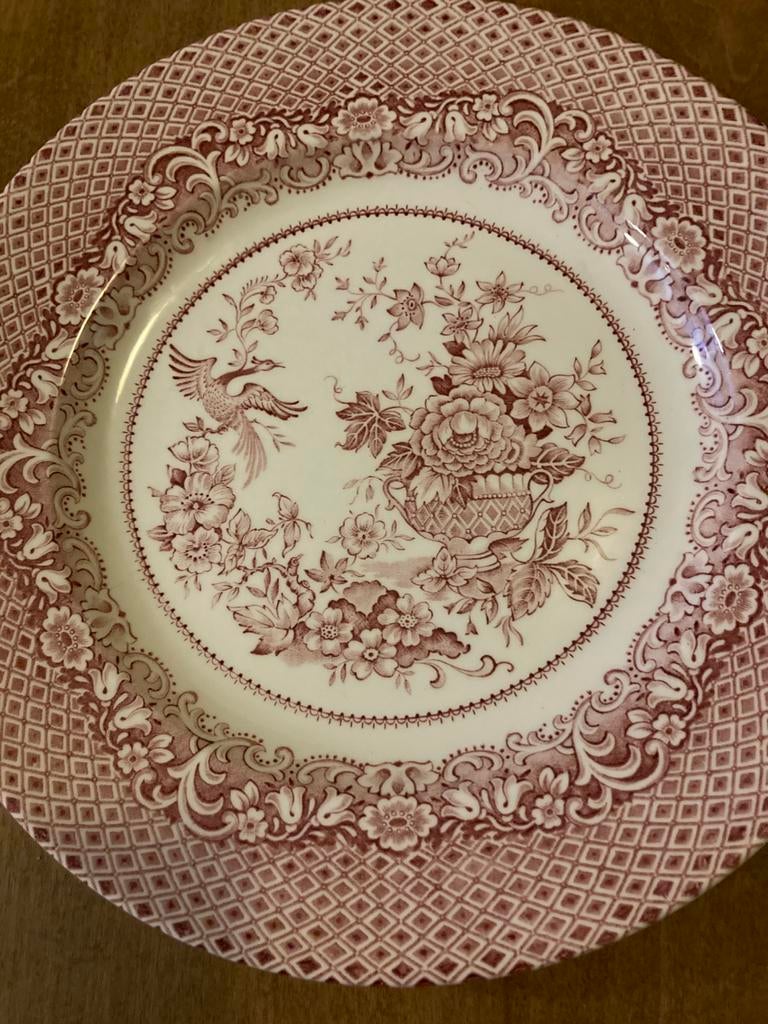 Mason’s Stratford pink 2 diner serveer borden, Antiek en Kunst, Antiek | Servies los, Ophalen of Verzenden