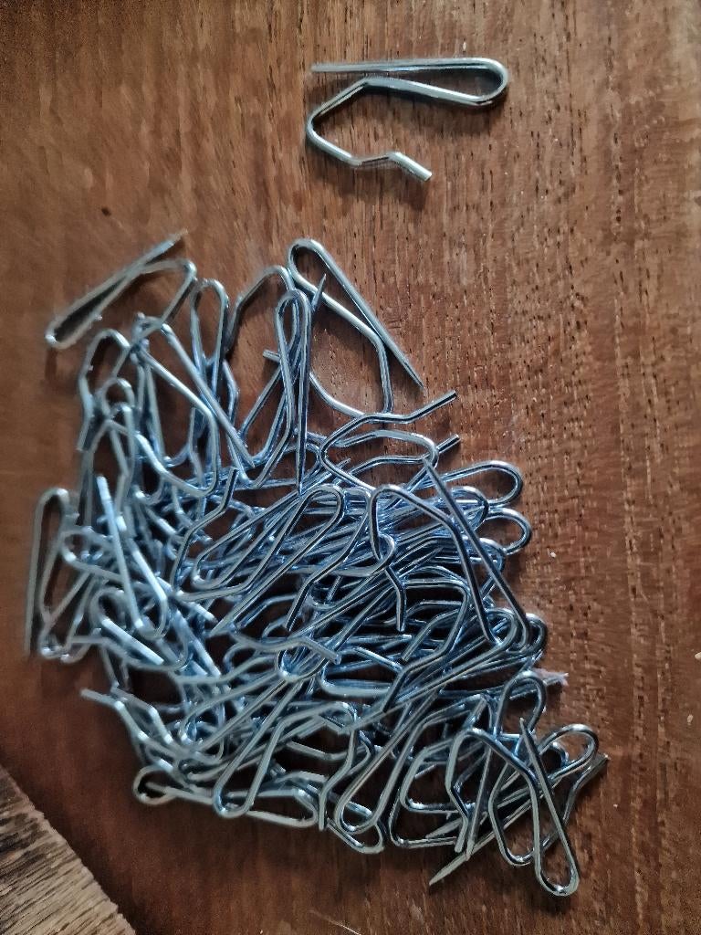 Gordijnhaken 49 stuk, Ophalen of Verzenden, Nieuw, Minder dan 50 cm, Minder dan 100 cm