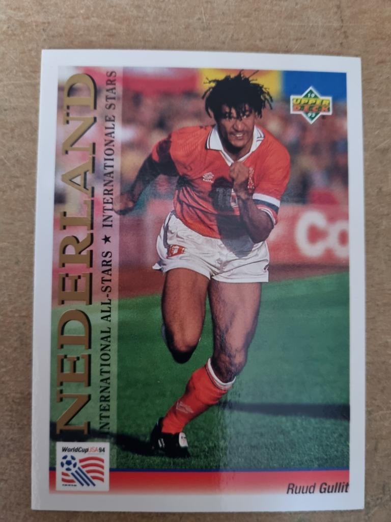 Panini Upperdeck WC 94 USA Ruud Gullit 1993, Ophalen of Verzenden, Zo goed als nieuw, Buitenlandse clubs, Poster, Plaatje of Sticker