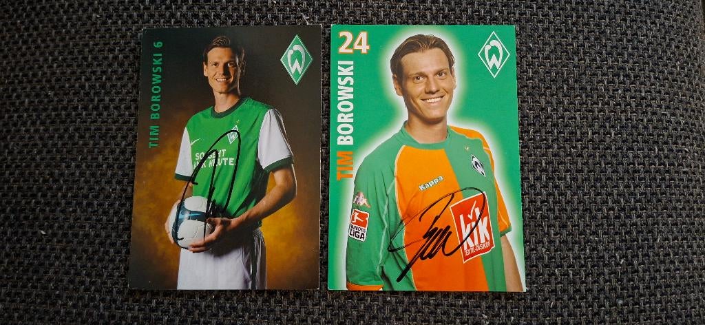Spelerskaart met handtekening Tim Borowski # Werder Bremen, Verzenden, Nieuw, Buitenlandse clubs, Spelerskaart