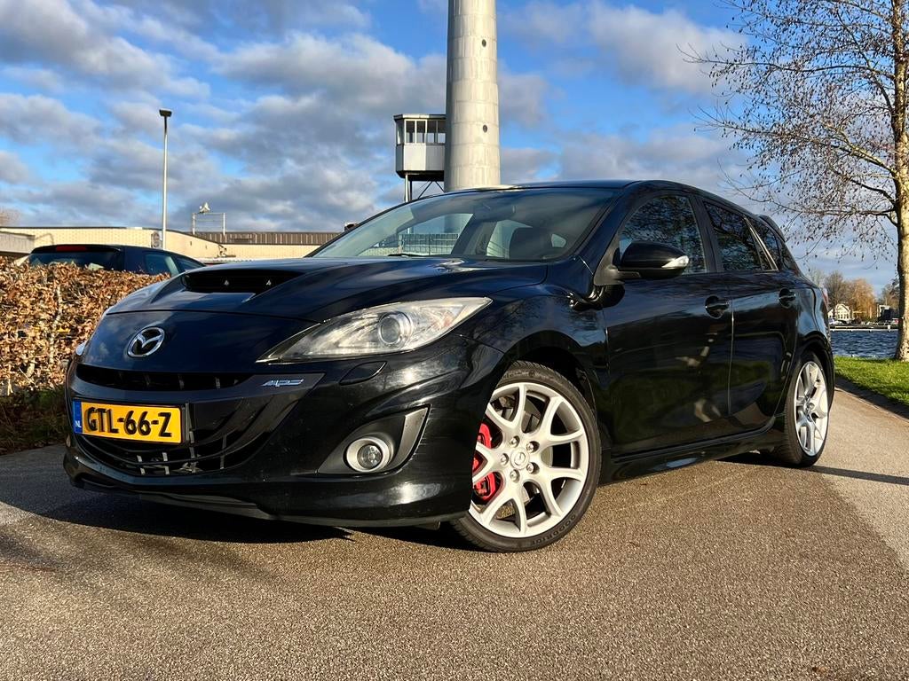 Mazda 3 MPS 260 pk LPG | Bose | Keyless | Goed onderhouden, Auto's, Voorwielaandrijving, Zwart, 4 cilinders, 1462 kg