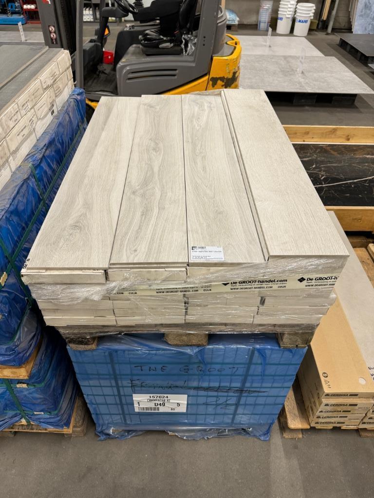 Keramisch Parket Champagne 20x120 houtlooktegel La Fabbrica, 60 cm of meer, Keramiek, Nieuw, Ophalen of Verzenden