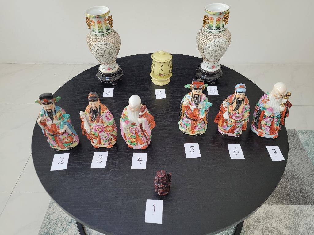 Diverse Chinese beelden/vazen, Ophalen of Verzenden