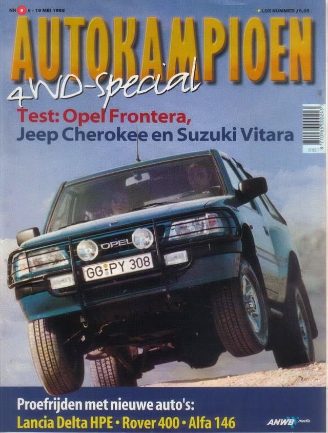 Autokampioen 9 1995 : Jeep Cherokee - Suzuki Vitara - Jeep, Ophalen of Verzenden, Gelezen, Algemeen