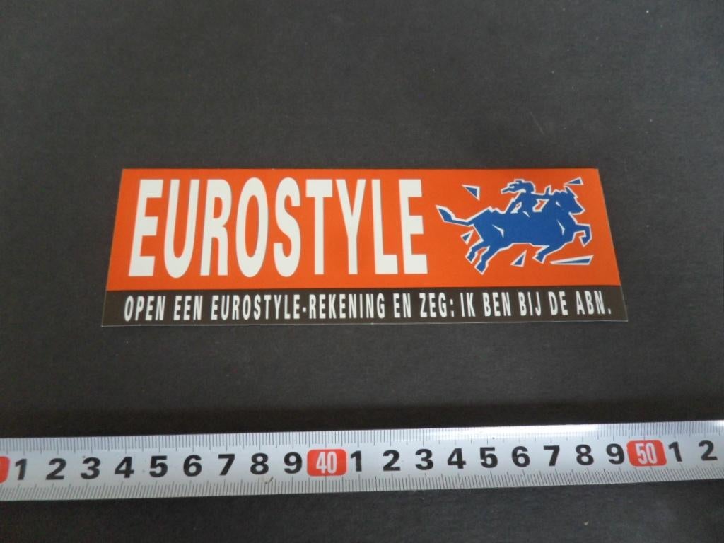 sticker ABN BANK  Eurostyle rekening, Verzamelen, Ophalen, Zo goed als nieuw
