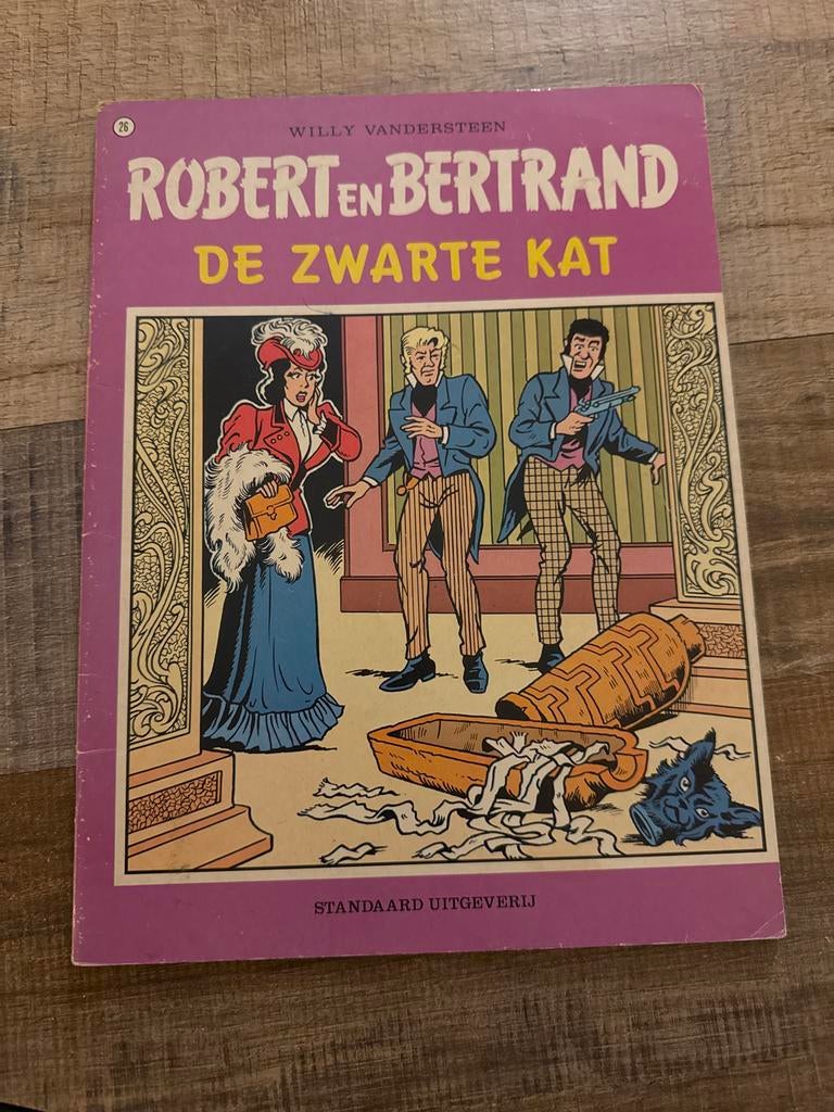 Robert en Bertrand - 26 De Zwarte Kat, Eén stripboek, Ophalen of Verzenden, Gelezen
