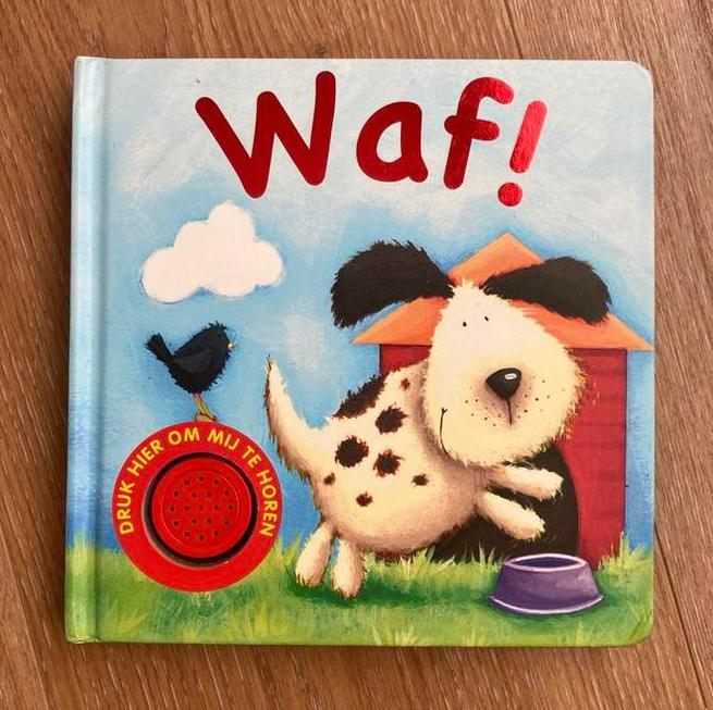Kinderboek Waf! met geluid, Ophalen of Verzenden, Zo goed als nieuw
