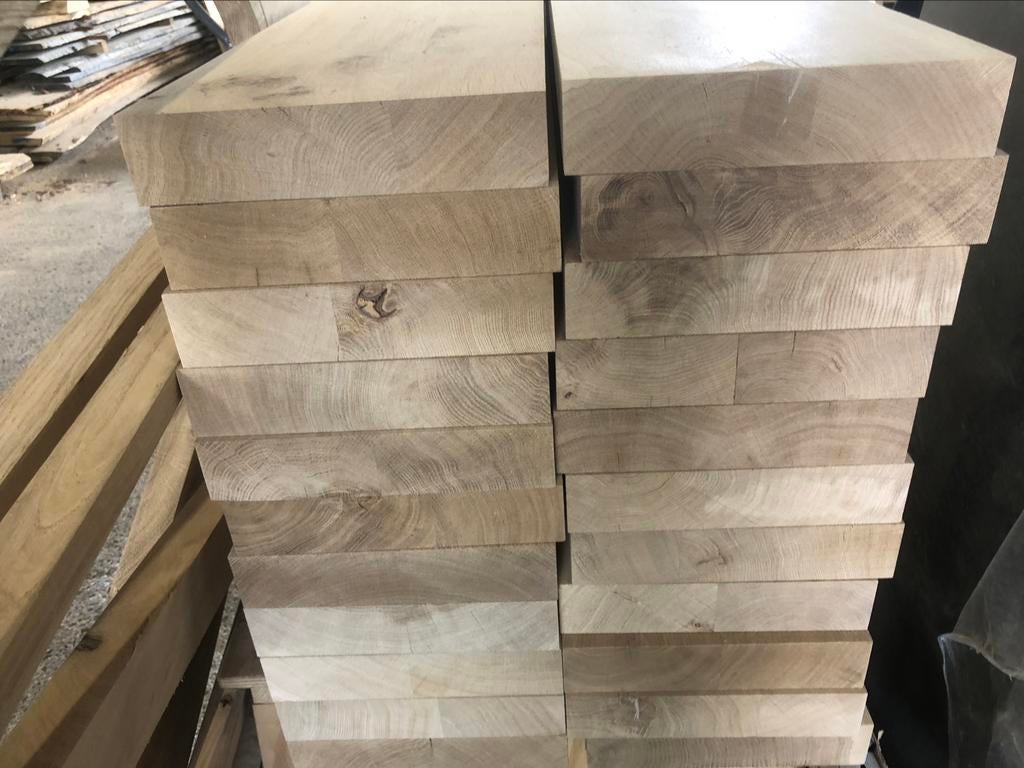 eiken traptreden massief 6 dik en 4 cm ook overzet traptrede, Ophalen, Nieuw, 2 tot 4 meter