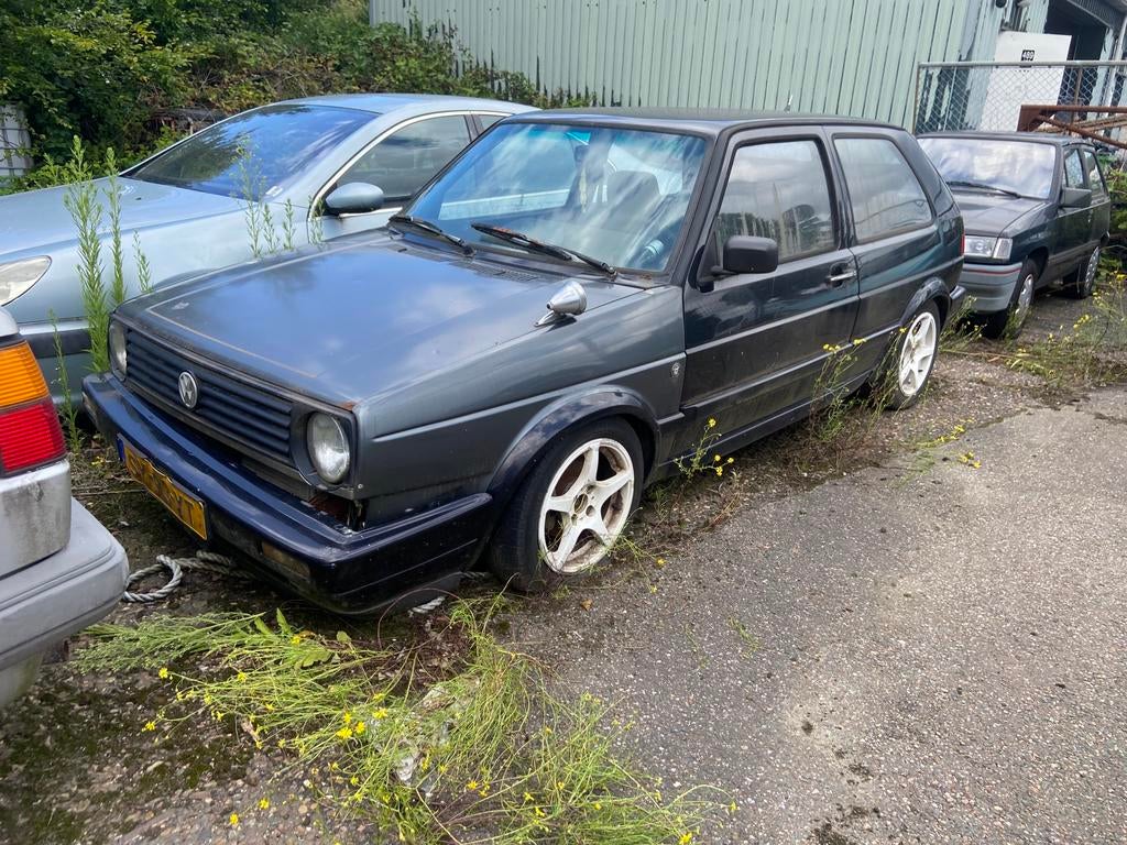 Volkswagen Golf g60 compressor 1988 Zwart, Auto's, Volkswagen, Voorwielaandrijving, Zwart, 4 cilinders, Zwart