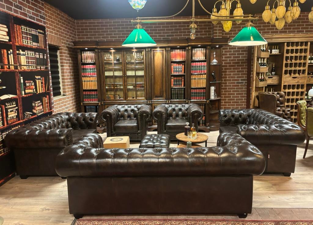 birmingham chesterfield complete set of apart, Ophalen, Gosemengelsstraat, Info@chesterfieldjunkie.nl, Zo goed als nieuw