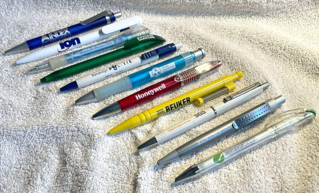 Balpennen GL collectie met reclame, voor verzamelaars, Verzenden, Nieuw