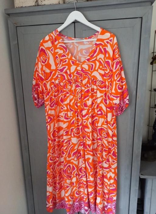 Azzurro jurk XL, Kleding | Dames, Jurken, Azzurro, Maat 46/48 (XL) of groter, Oranje, Ophalen of Verzenden