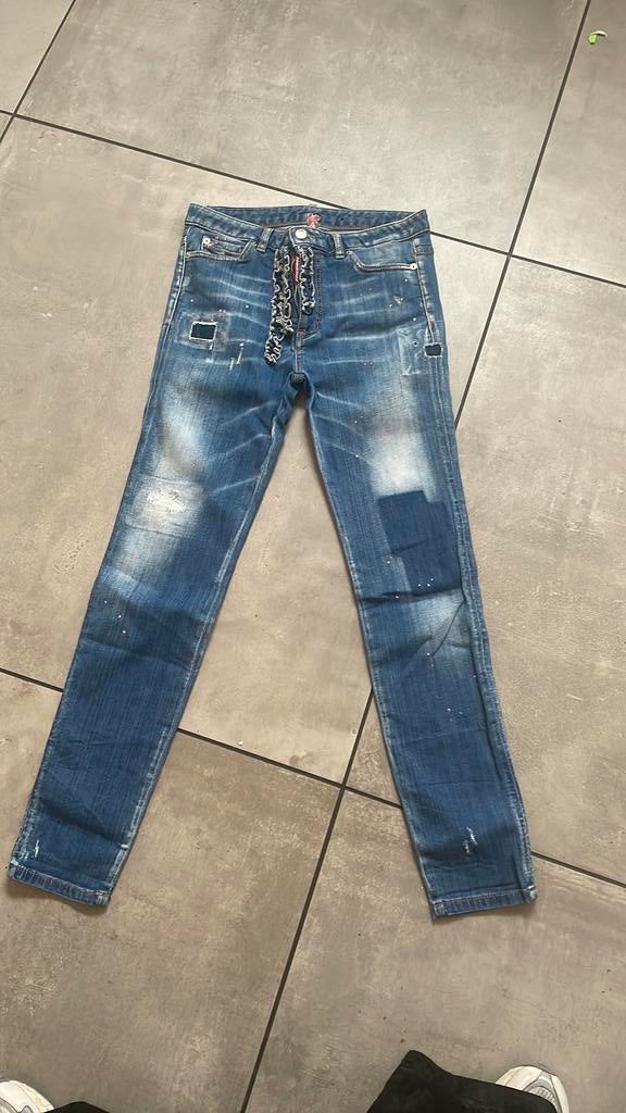 Dsquared2 jeans mt 176, Kinderen en Baby's, Kinderkleding | Maat 176, Zo goed als nieuw, Meisje, Broek, Verzenden