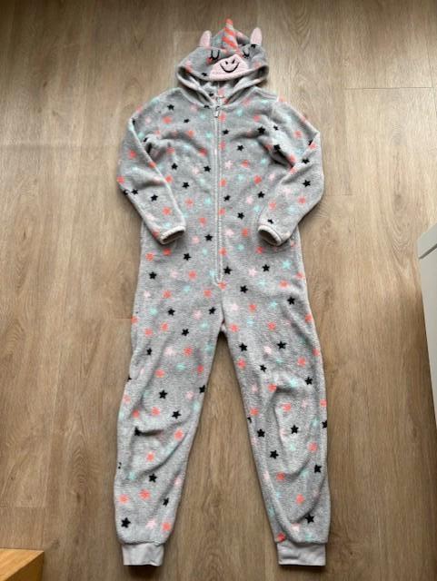 Te koop mooie eenhoorn / unicorn onesie, maat 134 /140, Carnaval, Ophalen of Verzenden, Zo goed als nieuw, Kleding