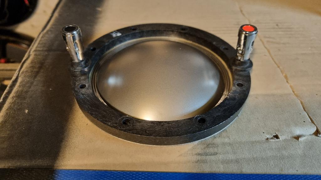 2 X Diafragma voor Beyma CP800Ti, CP850Nd and CP855Nd, 8 ohm, Gebruikt, 120 watt of meer, Center speaker, Ophalen