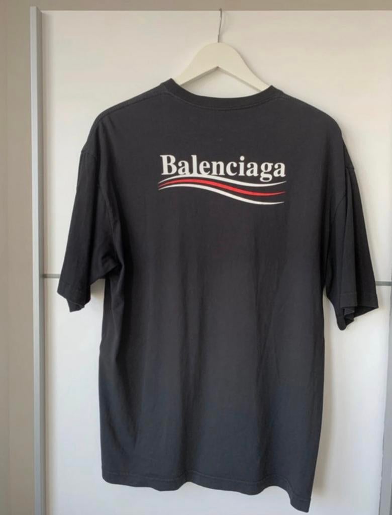 Baleciaga tshirt oversized z.g.a.n., Ophalen of Verzenden, Zo goed als nieuw, Maat 46 (S) of kleiner, Zwart