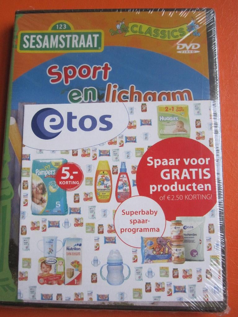 Sesamstraat - Sport & Lichaam (nieuw in de verpakking), Alle leeftijden, Ophalen of Verzenden, Tv fictie, Nieuw in verpakking