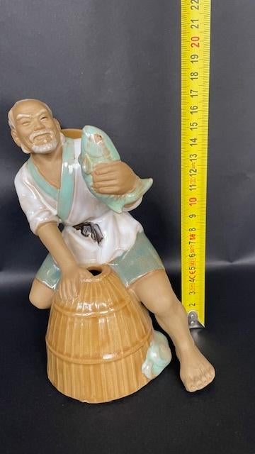 Handgemaakt vintage Shiwan mudman-porceleinen beeldje, Ophalen of Verzenden
