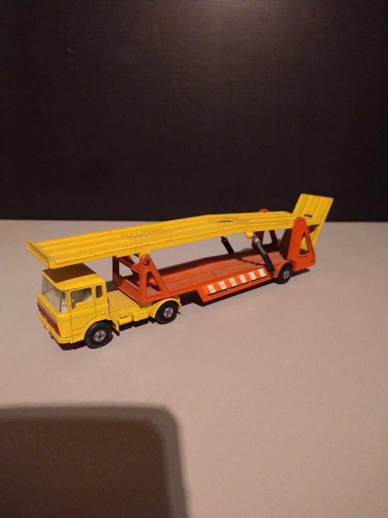 Matchbox Superkings K11 DAF Autotransporter, Overige merken, Gebruikt, 1:50 of kleiner, Ophalen of Verzenden