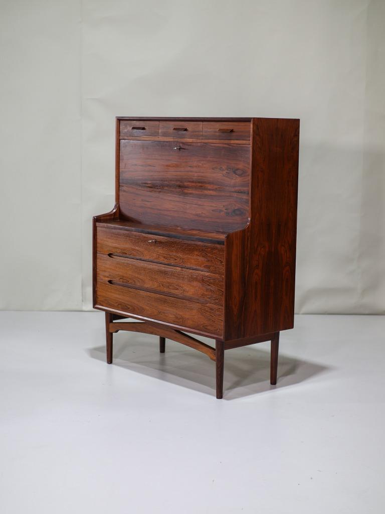 Arne Wahl Iversen secretaire palissander Deens 1960s, Ophalen, Zo goed als nieuw, Midcentury