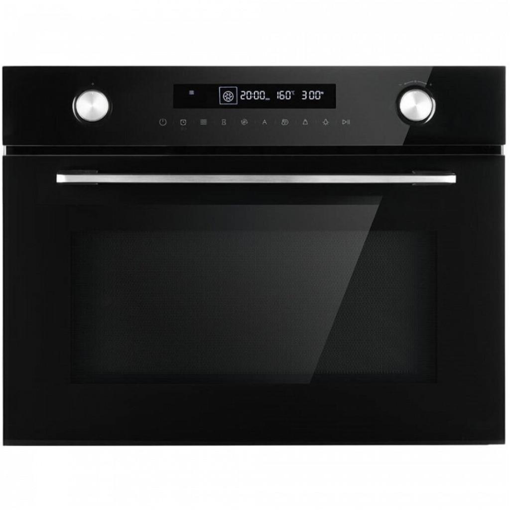 Inbouw oven met magnetron zwart, Restpartij HIMC4550 in doos, Ophalen, Minder dan 45 cm, Nieuw, Oven met grill