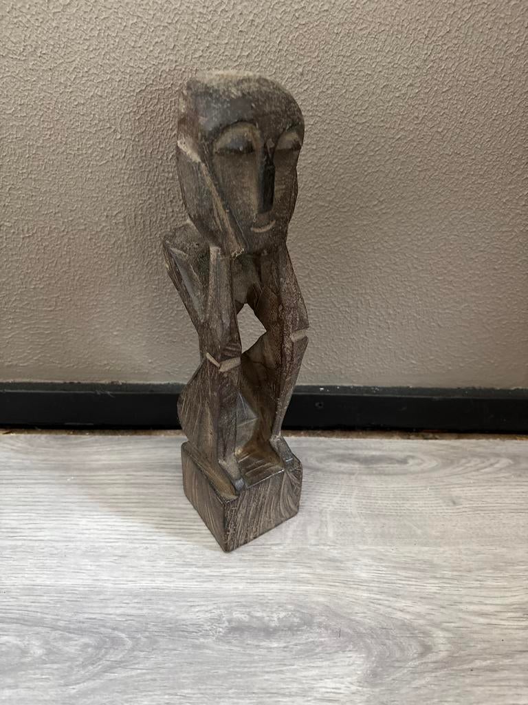 Houten beeldje van 30 cm, Ophalen of Verzenden