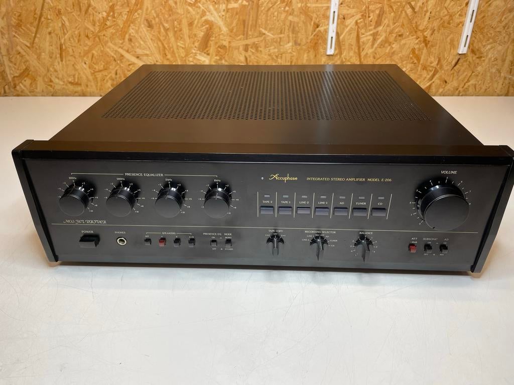 ACCUPHASE E-206 versterker met garantie!, Overige merken, Ophalen of Verzenden, ...., 120 watt of meer