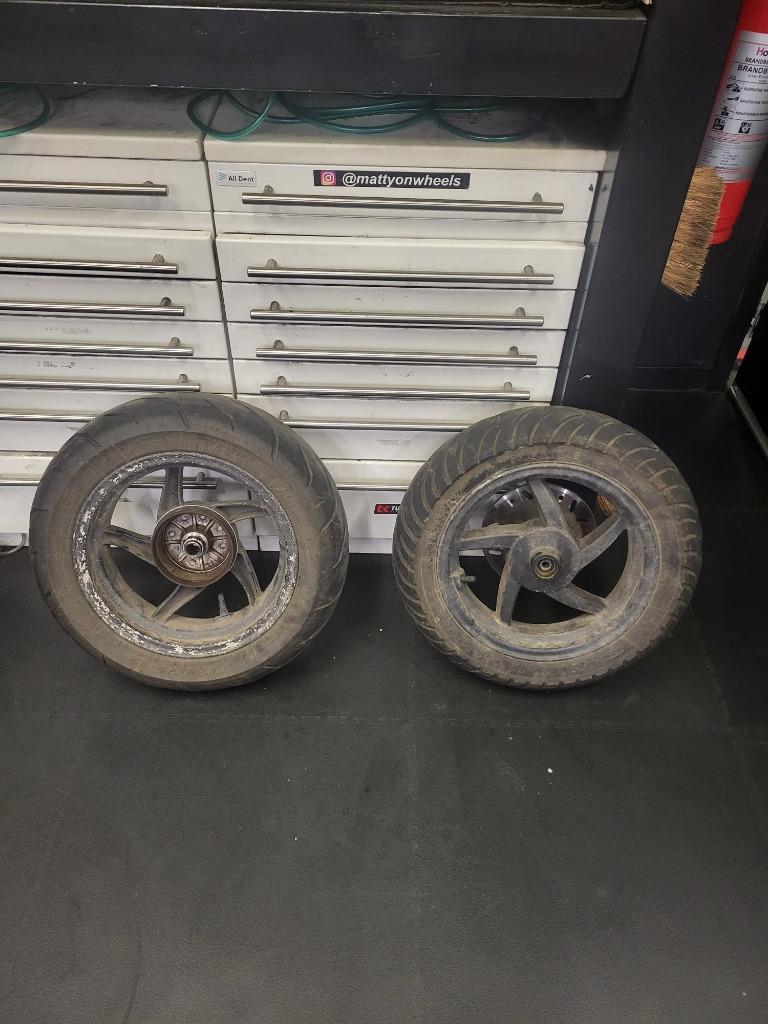 Velgen / Wielen met banden Sym Orbit 2, Gebruikt, Overige typen, Ophalen of Verzenden, .