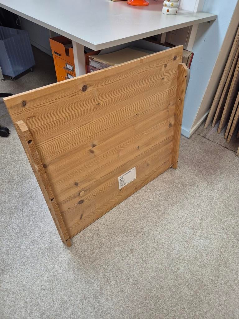 IVAR ikea bureaublad werkblad grenen hout onbehandeld, Ophalen, Gebruikt