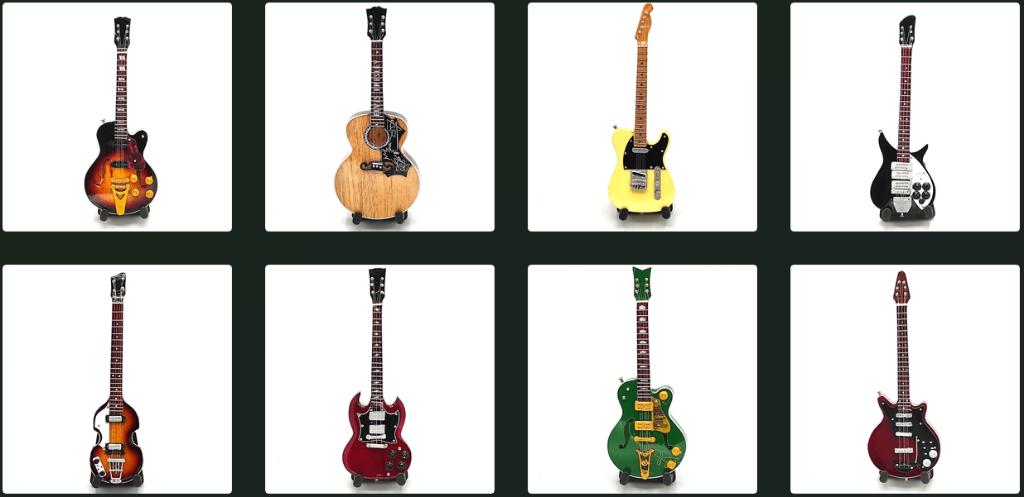 Brian May Queen miniatuur gitaar 15cm mini guitar deco, Info@deconoord.nl, Deco Noord, Nieuw, Ophalen of Verzenden