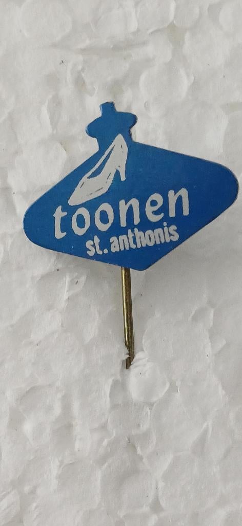 Sint Anthonis Toonen schoenen, Verzamelen, Speldjes, Pins en Buttons, Ophalen of Verzenden, Zo goed als nieuw, Overige onderwerpen